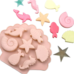Ocean Animal <b>Silicone</b> Cake Mold Reusable Food Grade <b>Baking</b> Mould for Chocolate Candy Fondant Ice Cube Dessert Decor - Product Image 1