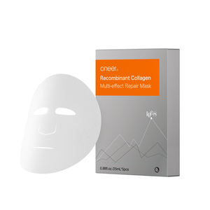 Masque facial en <span class=keywords><strong>feuille</strong></span> <span class=keywords><strong>de</strong></span> collagène recombinant apaisant pour les peaux sensibles, réparation des rougeurs et <span class=keywords><strong>de</strong></span> la sécheresse, format voyage, dropshipping - Product Image 1