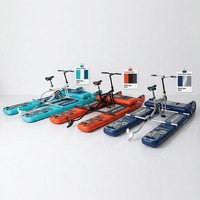 Vélo aquatique gonflable en PVC avec pédales et conception personnalisée en Drop Stitch pour utilisation en rivière