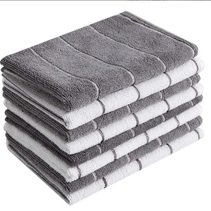 <b>High</b> Quality Luxury Microfiber Striped Quick-Dry Printed <b>Kitchen</b> & <b>Table</b> Towels | Eco-Friendly Home Use Wholesale Supplier India - Product Image 1