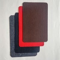 Moderne Rutschfeste PVC-Polyester Bodenmatte, Waschbarer Türvorleger mit Streifenmuster für Innen- und Außenbereich