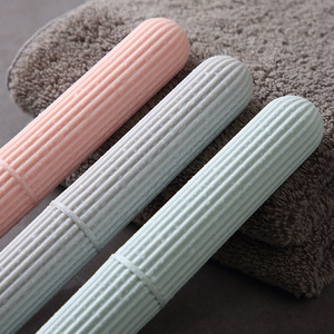 Travel Portable Toothbrush Case Pink Mint Green PP Foldable Toothbrush Holder Travel Toothbrush Cover - Product Image 4