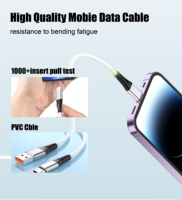 Cable de Silicona Genuina de Calidad Fantástica, USB Tipo-C a Tipo-C, Carga Rápida de 6A, Multifunción, para los Últimos Dispositivos Inteligentes