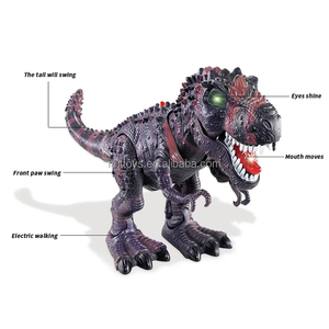 Juguetes de Dinosaurio T-Rex Caminante de Plástico, Operados con Batería, con Sonido y Luz - Product Image 3