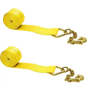 Fornitore professionale di cartone pizzo poliestere Oem fornito di giallo ghiaccio pieno pizzo vergine capelli 50mm catena di estensione verricello cinturino