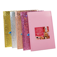 Sacs à bulles personnalisables multicolores écologiques résistants à l'humidité, enveloppes à bulles en film co-extrudé mat de haute qualité pour l'expédition express