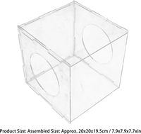 Cage de protection transparente en acrylique pour polissage, gravure et projets d'artisanat DIY