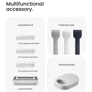 Afeitadora Profesional Multifunción Recíproca con 3 Cuchillas para Barba y Rostro, Regalo para Hombre - Product Image 6