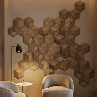 Carreaux muraux en nid d'abeille, briques hexagonales en ciment 3D, carreaux décoratifs pour les murs intérieurs des restaurants, carreaux en céramique artistiques uniques