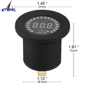 Цифровой цветной светодиодный вольтметр-индикатор постоянного тока <span class=keywords><strong>12</strong></span>-24 В для автомобилей, лодок, мотоциклов, грузовиков, квадроциклов - Product Image 3