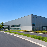 Atelier à grande portée en structure métallique, résistant au vent et aux intempéries, kits de stockage pour entrepôt métallique, garage