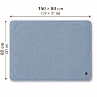 Couverture chauffante OEM/ODM 80x150cm en polaire douce, alimentée par USB, lavable en machine pour la maison/le bureau