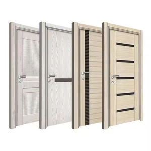 Ventes directes d'usine, portes en bois massif simples et modernes personnalisables, portes intérieures et portes laquées de pièce - Product Image 2