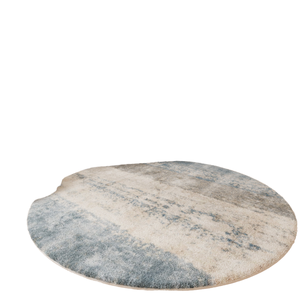 Alfombra Redonda de Estilo Moderno, de Terciopelo Cristalizado, Antideslizante, para Interiores/Exteriores, Fabricada a Máquina, de Poliéster, para Sala de Estar - Product Image 1