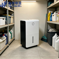 Déshumidificateur portable domestique WETWELLS 220V MCH-730S 26L/J avec fonction de minuterie et faible niveau sonore pour chambre à coucher