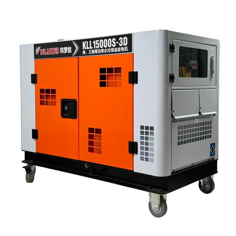 Low price 3-phase electric starting portable diesel engine generator, domestically produced ultra quiet