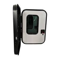 Remise d'été Cadre de porte en alliage d'aluminium Serrure à point unique Porte pour camping-car Remorque RV