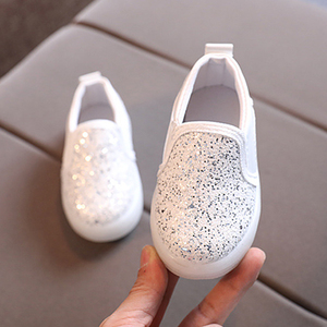 <span class=keywords><strong>Baskets</strong></span> légères antidérapantes à paillettes pour enfants, chaussures de planche décontractées à paillettes, couleur unie, nouvelle collection printemps 2023 - Product Image 4