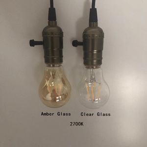<span class=keywords><strong>Ampoule</strong></span> <span class=keywords><strong>LED</strong></span> en verre ambré et transparent, Style Edison, <span class=keywords><strong>Filament</strong></span> variable A19 4w = <span class=keywords><strong>40W</strong></span>, blanc chaud équivalent 2700K, <span class=keywords><strong>ampoule</strong></span> <span class=keywords><strong>LED</strong></span> <span class=keywords><strong>E27</strong></span> - Product Image 2
