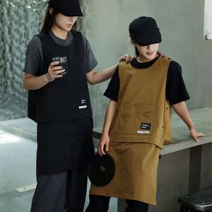 Pocket Design Quick-Release Buckle Unisex Sleeveless Women Men Smock Uniform Detachable Cobbler <b>Apron</b> - Product Image 2