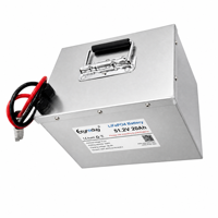 Paket Baterai Lithium LiFePO4 48V 51.2V 20Ah 1024Wh Cangkang Baja untuk AGV AMR Pengangkut Material Mesin Pembersih Lantai Industri