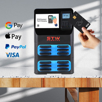 2024 nouveaux produits publicité batterie externe station de location POS Machine LED affichage empilage batterie banque location avec écran