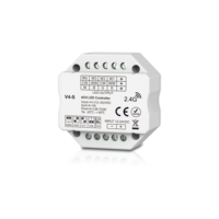 Gradateur LED WiFi S1-B(WT) 240V 1CH RF2.4G Push Tuya, interrupteur gradateur certifié ROHS, charge maximale 360W
