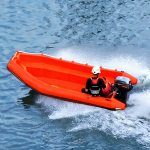 Bote de polietileno Keman de 3.7M con motor fuera de borda, ideal para patrullaje/pesca/rescate. Fabricado en Indonesia. - Product Image 1