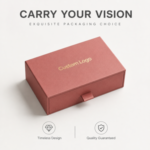 Maßgefertigte Schubladenbox für Brillen mit Goldprägung-Logo Luxuriöse Sonnenbrillenbox Freie Größe und Design mit Schwarzem Samteinleger - Product Image 5
