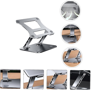 Support de <span class=keywords><strong>bureau</strong></span> pliable en métal rotatif à 360 degrés pour tous les téléphones, tablettes jusqu'à 12.9 pouces compatibles iPad - Product Image 5