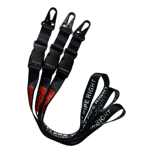 Tùy Chỉnh Cổ Dây Buộc Vải Dây Đeo Keychain Dây Satin <span class=keywords><strong>Polyester</strong></span> Dây Buộc Tùy Chỉnh Thể Thao Đội Dây Buộc - Product Image 1