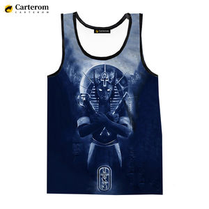 Débardeur pour homme à impression numérique 3D sur le thème de l'Égypte ancienne, personnalisable avec des graphiques imprimés sur toute la surface, sans manches, t-shirts imprimés en 3D - Product Image 5