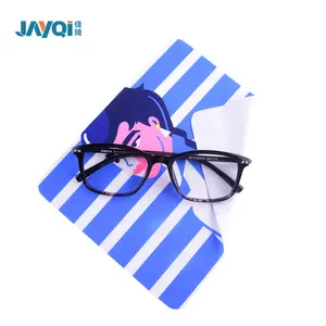 JAYQIカスタムプリント光学布マイクロファイバーグラスクリーニングクロス、眼鏡クリーナースクリーンクリーンクロス