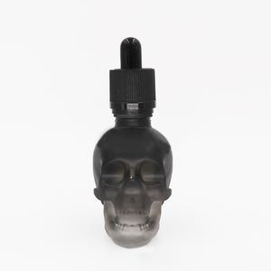 Botella de Vidrio con Gotero para Suero, Forma Única de Calavera, 15ml, 30ml, 50ml, 100ml, en Negro, Azul, Rojo y Verde, para Cosméticos, Aceites Esenciales y Cuidado de la Piel - Product Image 4