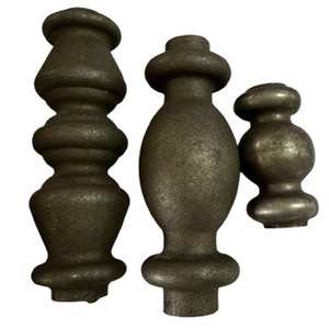 Colletti in metallo, Borchie, Colletti ornamentali in ferro battuto per ringhiere di scale, Borchie decorative, Colletti tubolari - Product Image 5