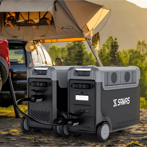 สถานีพลังงานแบบพกพา SAMAS 3000W พร้อมแบตเตอรี่เสริม ชาร์จด้วยพลังงานแสงอาทิตย์ได้ คลื่นไซน์บริสุทธิ์ และไฟฉายฉุกเฉิน N066 N066 N066 N06 - Product Image 3