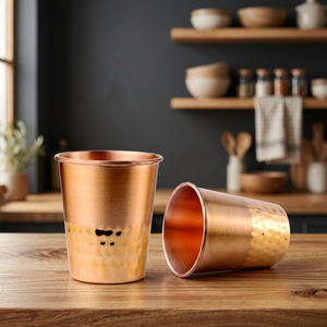 Gobelet en cuivre couleur unie, design minimaliste, réutilisable, cadeau de fête pour adultes, paroi simple - Product Image 5