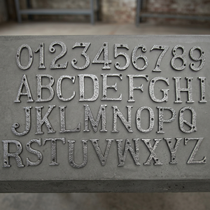 Cast Iron Black Alphabet <b>Letters</b> Metal <b>Wall</b> Art INS Style Home Decor by Chaman India - Product Image 2