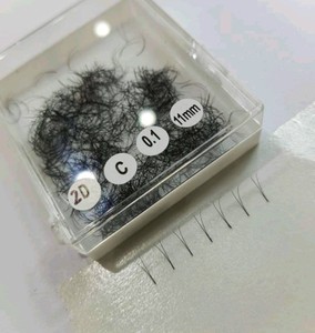 Élégance cils personnalisés préfabriqués 2D extensions de cils individuels professionnel noir 0.15mm application facile modèle boîte d'emballage OEM - Product Image 4
