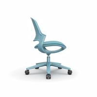 Chaise de bureau ergonomique en maille, réglable en hauteur, sans accoudoirs, pivotante, avec support lombaire pour poste de travail