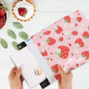 Sacs d'emballage pour fruits roses, enveloppes auto-adhésives pour l'envoi postal, pour les petites entreprises, les vêtements, les cadeaux d'été - Product Image 3