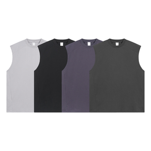 T-shirt personnalisé en gros avec logo, t-shirt Muscle Box, t-shirt lourd, t-shirt ample, débardeur pour homme, t-shirt sans manches - Product Image 6