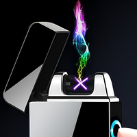 Briquet à arc plasma rechargeable FREN FR-615, coupe-vent, en métal, pour cigares et usage extérieur