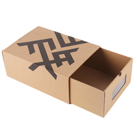 Caja de Cartón Kraft con Cajón Deslizante Impresa Personalizada con Asa de Cinta y Tirador para Joyería, Ropa y Regalos al por Mayor por KAKA