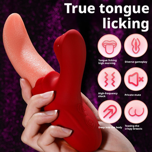 Tongkat Getar Wanita - <span class=keywords><strong>Vibrator</strong></span> Klitoris Hisap Menjilat Seperti Lidah, Telur Getar Tahan Air, Mainan Seks Dewasa - Product Image 2