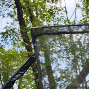 <span class=keywords><strong>Trampoline</strong></span> rectangulaire de basket-ball d'extérieur Zoshine durable 8x12 pieds avec filet de sécurité et cadre galvanisé, design écologique - Product Image 3