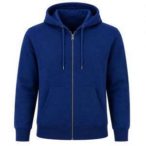 Premium Streetwear Zipper Hoodie Custom Logo Full <b>Zip</b> <b>Hooded</b> Sweatshirt Private Label Cotton Fleece Fashion Wear Manufacturer - Product Image 2