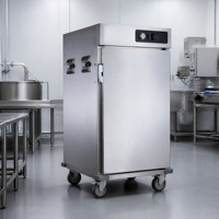Armoire chauffante mobile en acier inoxydable pour aliments, chariot chauffe-plats pour restaurant et cuisine