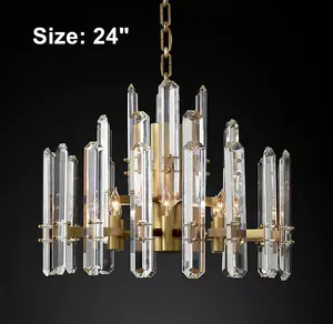 Dining Room Led Chandelier Modern Simple Bonnington Crystal Chandeliers Pendant Light