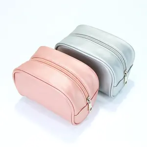 Best Price Modern Ladies Leather Portable Waterproof Cosmetic Bag Travel Storage Pouch Makeup Bag